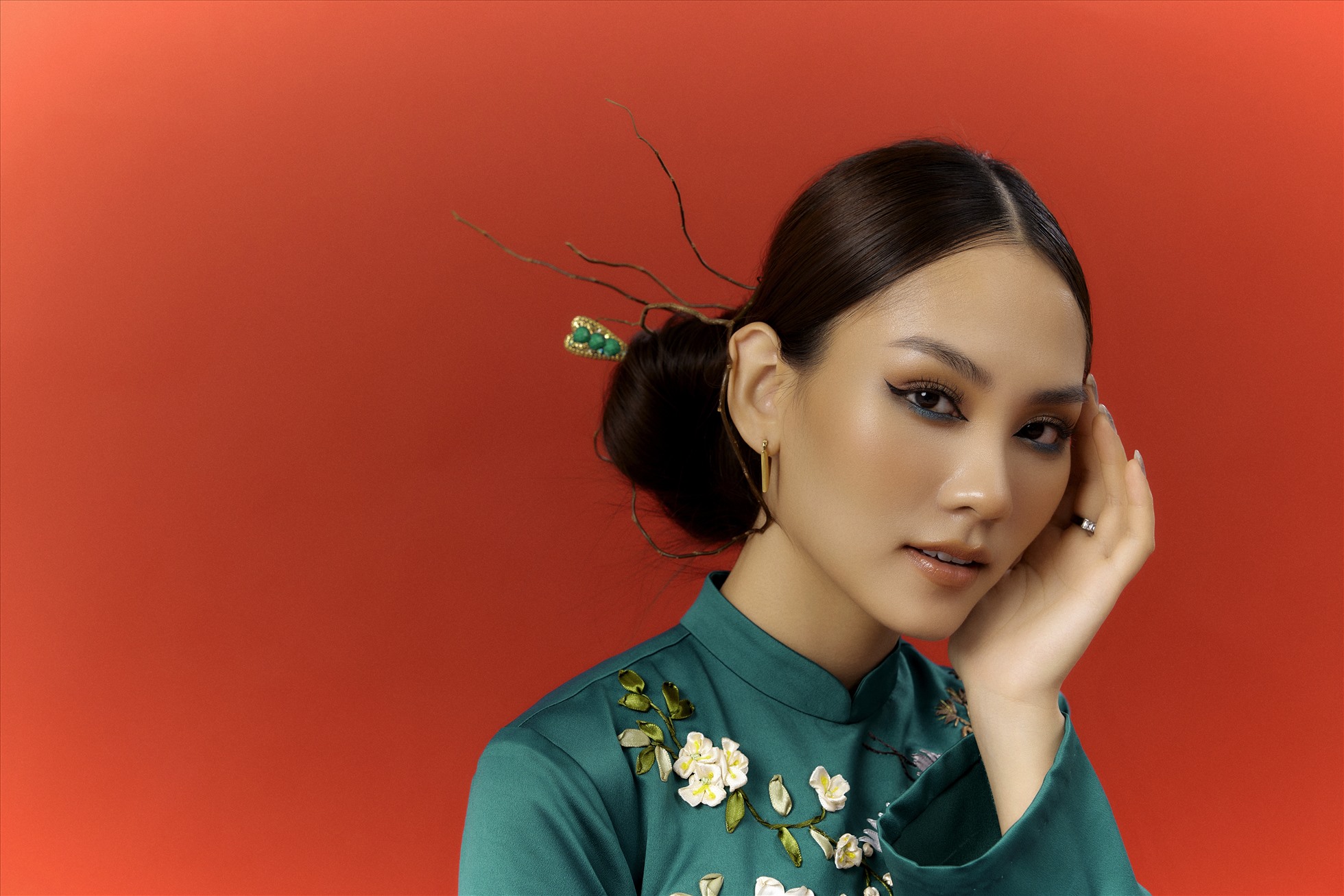 Mai Phương dự thi Miss World 2023. Ảnh: Sen Vàng.