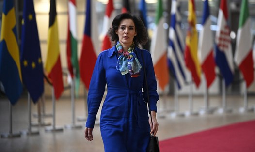 Các Bộ trưởng Ngoại giao EU họp tại Brussels ngày 23.1. Ảnh: AFP