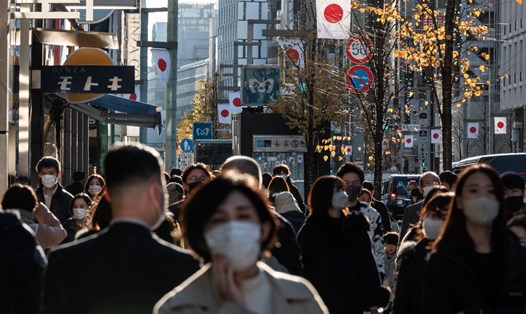 Đường phố ở khu Ginza, Tokyo, Nhật Bản. Ảnh: AFP