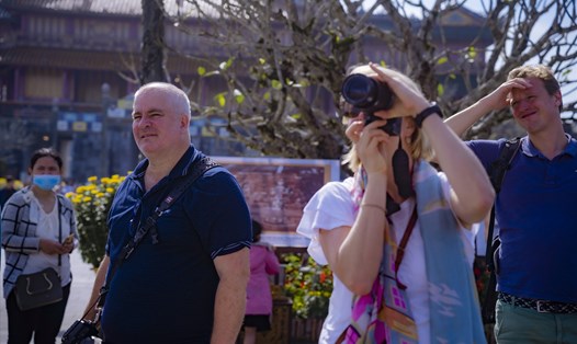 Khách quốc đến Huế tăng 3.500% so với năm 2022. Ảnh: Lê Hoàng.