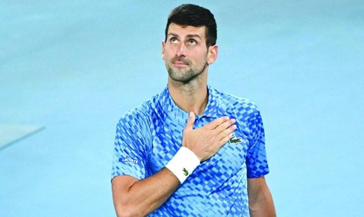 Novak Djokovic sẽ đối đầu với Andrey Rublev ở tứ kết Australian Open. Ảnh: AFP.