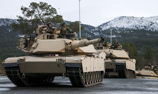 Mỹ tuyên bố cung cấp xe tăng M1 Abrams cho Ukraina. Ảnh: AFP