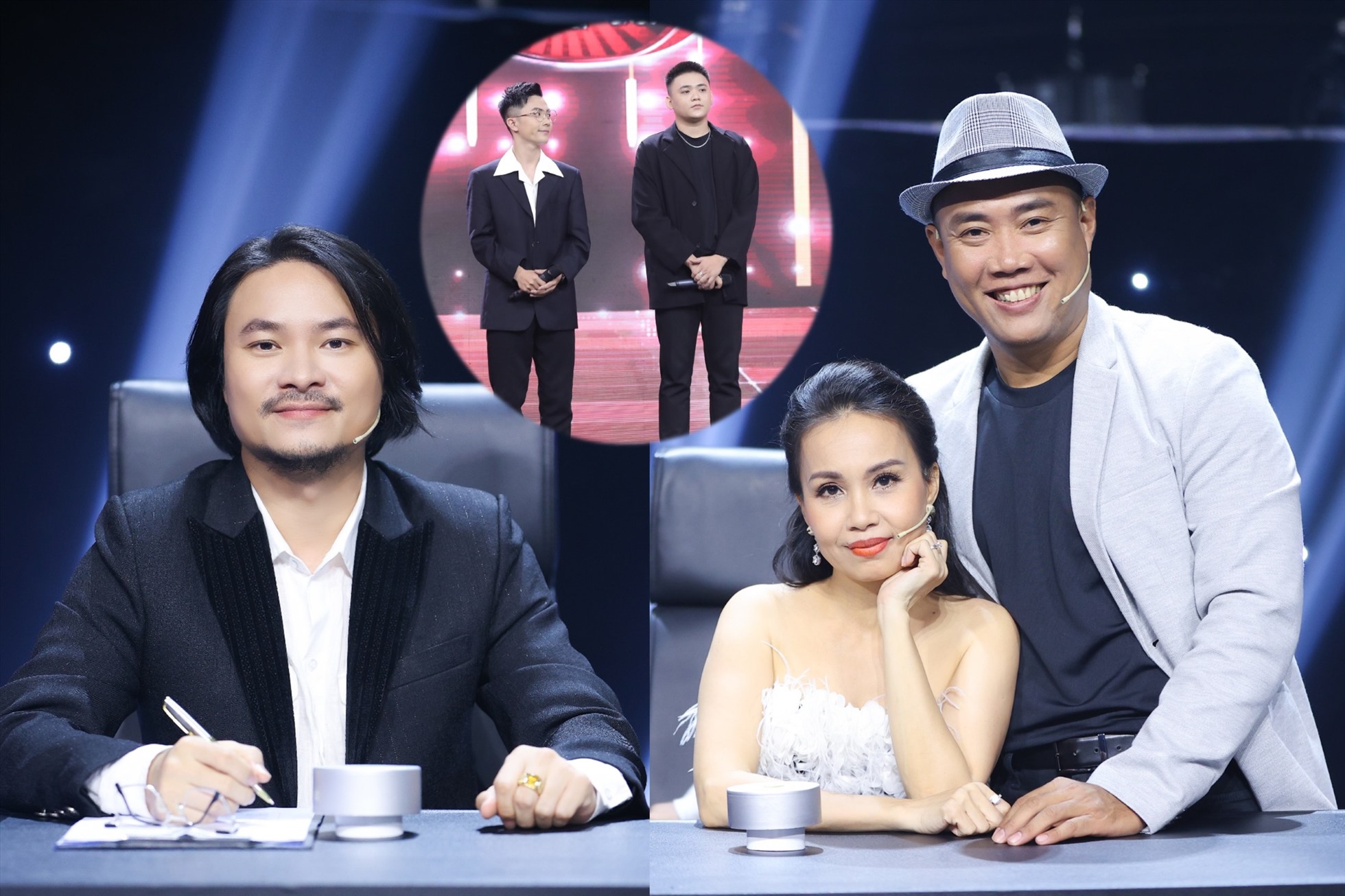 Cẩm Ly, Minh Vy và Hoàng Nhật Nam tranh luận. Ảnh: Chương trình.