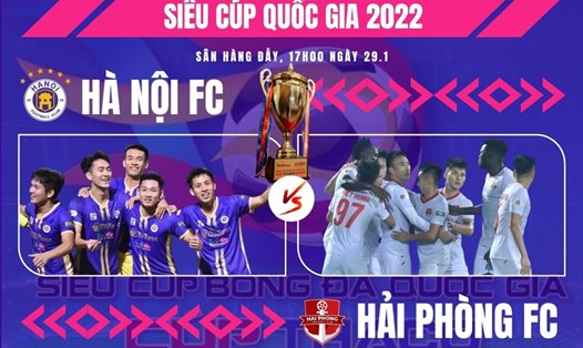 Hà Nội FC hay Hải Phòng sẽ có chiếc cúp đầu tiên trong năm 2023? Ảnh đồ họa: Lê Vinh