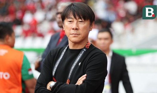 Huấn luyện viên Shin Tae-yong thất vọng vì khả năng tận dụng cơ hội của các cầu thủ Indonesia, trước khả năng có thể gặp tuyển Việt Nam ở bán kết AFF Cup 2022. Ảnh: Bola