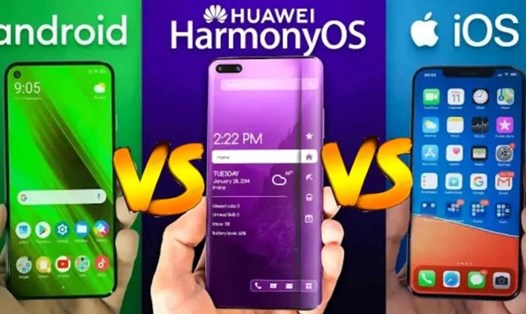 Huawei đã tự chỉ ra sự khác biệt giữa các hệ điều hành nổi tiếng và HarmonyOS của mình. Ảnh: Gizchina