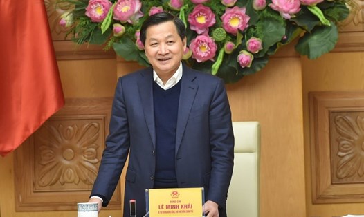 Phó Thủ tướng Chính phủ Lê Minh Khái - Trưởng ban Chỉ đạo xây dựng Chiến lược quốc gia phòng, chống tham nhũng đến năm 2030. Ảnh: VGP