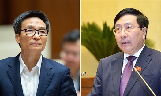 Hôm nay, Quốc hội bắt đầu quy trình phê chuẩn miễn nhiệm 2 Phó Thủ tướng: Phạm Bình Minh và Vũ Đức Đam. Ảnh: VGP.
