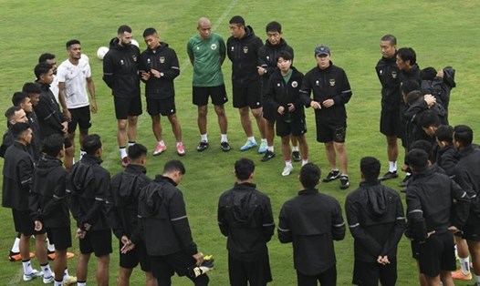 Tuyển Indonesia đang rất tập trung cho trận bán kết lượt đi AFF Cup 2022 với tuyển Việt Nam trên sân nhà. Ảnh: CNN Indonesia