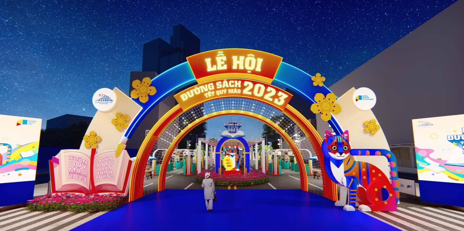 Lễ hội Đường sách TP.HCM Tết Quý Mão 2023. Ảnh: BTC.