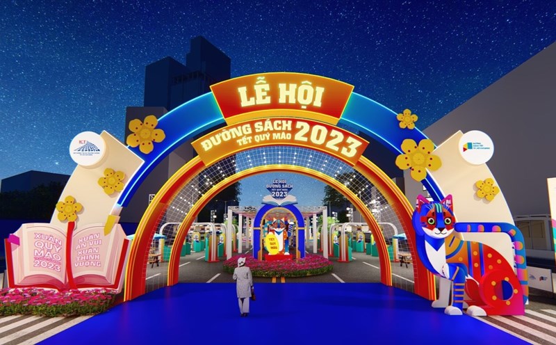 Lễ hội Đường sách TP.HCM Tết Quý Mão 2023. Ảnh: BTC.