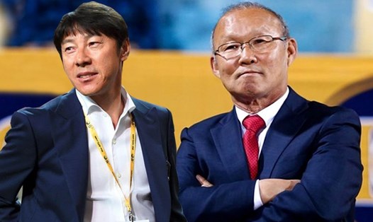 Huấn luyện viên Park Hang-seo sẽ đối đầu Indonesia của Shin Tae-yong ở bán kết AFF Cup 2022. Ảnh: Hoài Anh