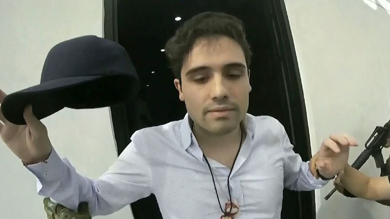 Ovidio Guzmán bị giới chức Mexico bắt giữ vào tháng 10.2019. Ảnh chụp màn hình