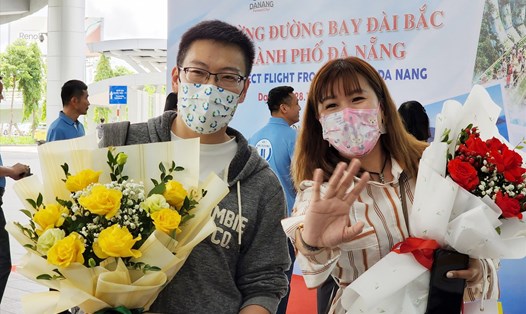 Những chuyến bay Đà Nẵng đi Đài Loan (Trung Quốc) đang dần được mở lại sau dịch. Ảnh: Thuỳ Trang