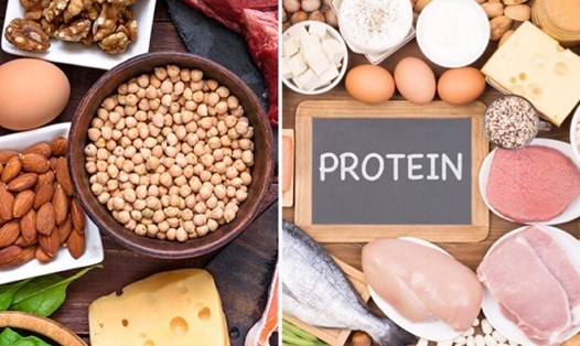 Một số loại thực phẩm chứa protein tốt cho bệnh nhân tiểu đường. Ảnh đồ hoạ: An An.