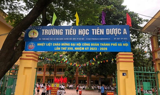 Các Trường học trên địa bàn huyện Sóc Sơn chào mừng Đại hội Công đoàn Thành phố Hà Nội (ảnh minh hoạ). Ảnh: CĐCS