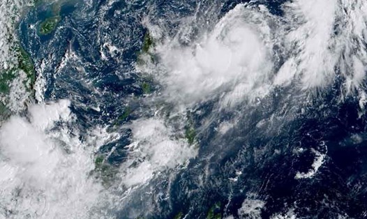 Ảnh vệ tinh bão Koinu ngày 1.10.2023. Ảnh: Cơ quan Quản lý Khí quyển và Đại dương Quốc gia Mỹ (NOAA)