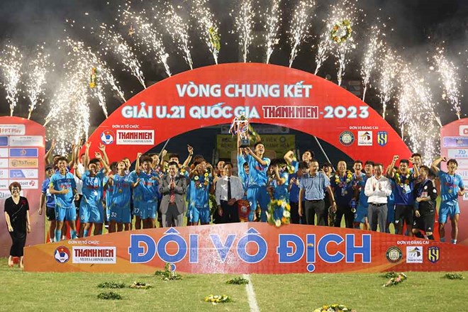 U21 PVF-CAND vô địch U21 Quốc gia 2023