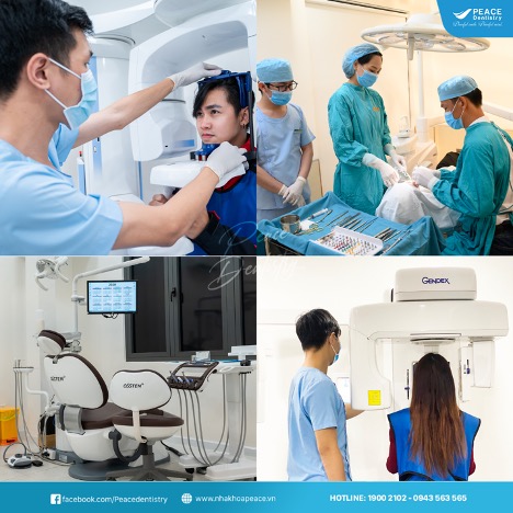 Trang thiết bị hiện đại từ: X-quang, CT, phòng điều trị, hệ thống vô trùng, phòng phẫu thuật nha khoa. Ảnh: Peace Dentistry