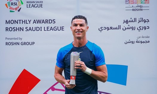 Với phong độ cao thời gian qua, Cristiano Ronaldo nhận giải Cầu thủ xuất sắc nhất tháng 9 tại Saudi Pro League. Ảnh: Al-Nassr
