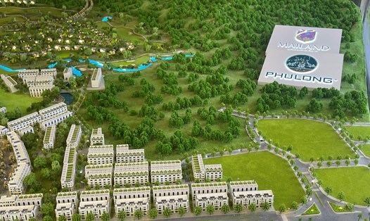 Mô hình dự án khách sạn - sân golf Hoàng Đồng. Ảnh: Hải Đăng