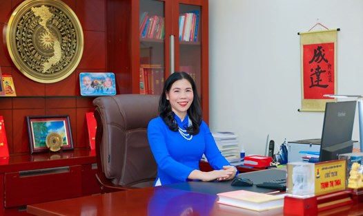 Bà Trịnh Thị Thoa - Chủ tịch LĐLĐ tỉnh Vĩnh Phúc. Ảnh: Bảo Nguyên