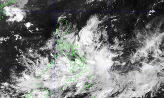 Ảnh vệ tinh vùng áp thấp gần Philippines vào hồi 15h ngày 10.10.2023. Ảnh: PASAGA