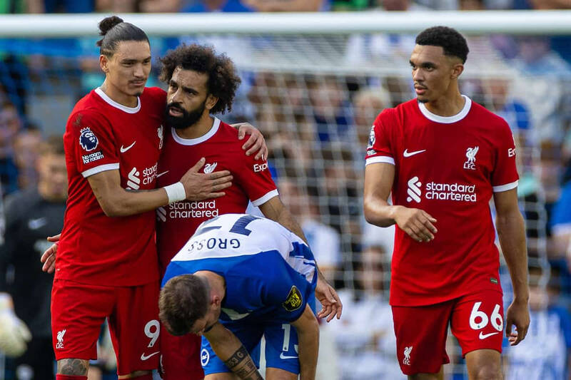 Brighton và Liverpool hòa nhau 2-2 tại vòng 8 Premier League. Ảnh: LFC 
