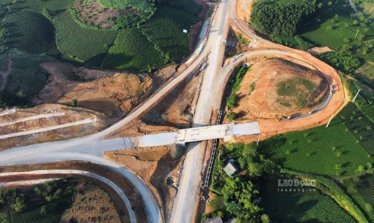 Điểm đầu dự án trọng điểm quốc gia cao tốc Tuyên Quang - Hà Giang sẽ kết nối với nút giao đường cao tốc Tuyên Quang - Phú Thọ. Ảnh: Nguyễn Tùng
