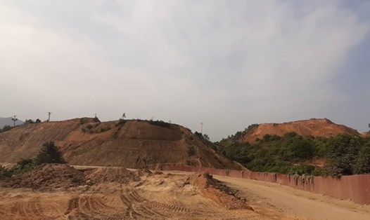 Khu vực khai thác đất hiếm của Công ty Cổ phần Tập đoàn Thái Dương tại xã Yên Phú, huyện Văn Yên, tỉnh Yên Bái. Ảnh: PV