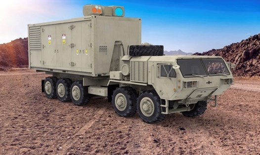 Nguyên mẫu vũ khí laser được Lockheed Martin phát triển cho quân đội Mỹ. Ảnh: Chụp màn hình