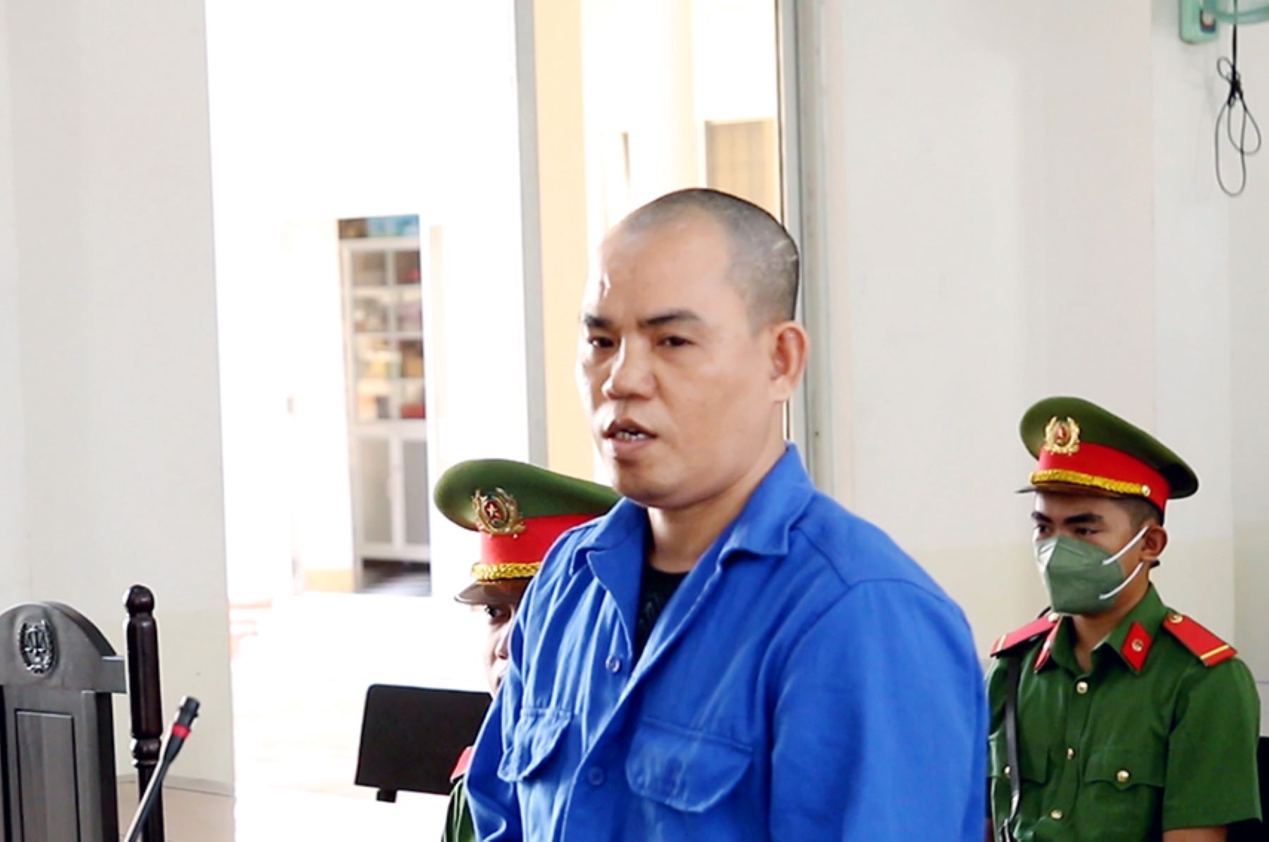 Đối tượng Trần Văn Nam bị tòa án tuyên phạt tử hình vì tội phóng hỏa làm chết 2 mẹ con người tình và hủy hoại tài sản. Ảnh: Vũ Tiến