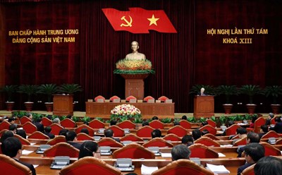 Toàn cảnh Hội nghị Trung ương 8 khoá XIII. Ảnh: Trần Vương