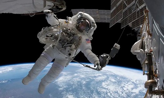 Nhiệm vụ đi bộ ngoài không gian của phi hành gia Mỹ trên ISS vào ngày 12.10 đã bị huỷ bỏ do những sự cố trên module Nauka của Nga. Ảnh: NASA