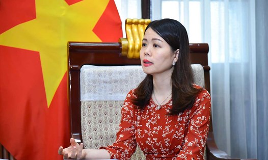 Bà Nguyễn Minh Hằng giữ chức Thứ trưởng Bộ Ngoại giao. Ảnh: Tuấn Anh/baoquocte.vn