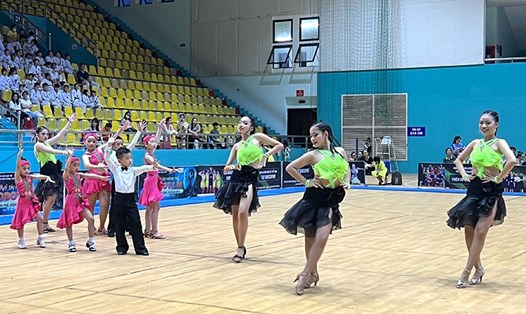 Một giải khiêu vũ thể thao được tổ chức tại Bà Rịa - Vũng Tàu. Ảnh: Kim Hồng