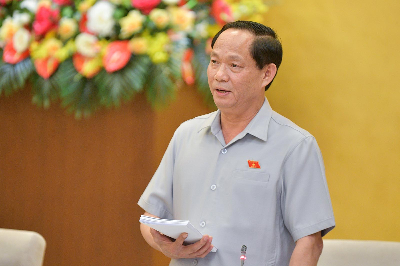 Phó Chủ tịch Quốc hội Trần Quang Phương phát biểu. Ảnh: Phạm Thắng/QH