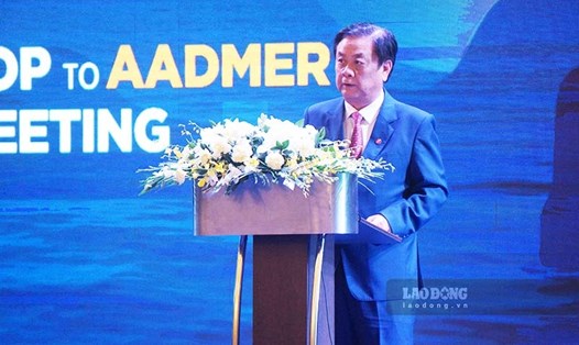 Bộ Nông nghiệp và Phát triển nông thôn Lê Minh Hoan phát biểu tại hội nghị. Ảnh: Đoàn Hưng