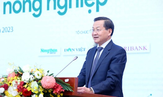 Phó Thủ tướng Chính phủ Lê Minh Khái phát biểu. Ảnh: VGP