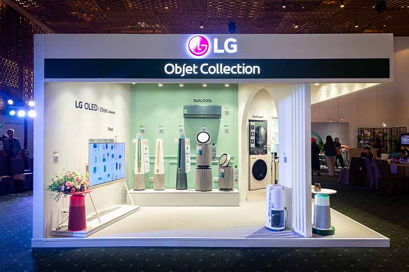 Bộ sưu tập LG Objet gồm các sản phẩm với công nghệ tiên tiến nhất cùng diện mạo bắt mắt, sáng tạo, ấn tượng. Ảnh: DN cung cấp