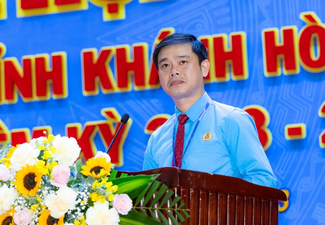 Ông Bùi Hoài Nam tái đắc cử Chủ tịch Liên đoàn Lao động tỉnh Khánh Hòa nhiệm kỳ 2023-2028