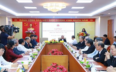 Quang cảnh buổi gặp mặt. Ảnh: Phạm Đông