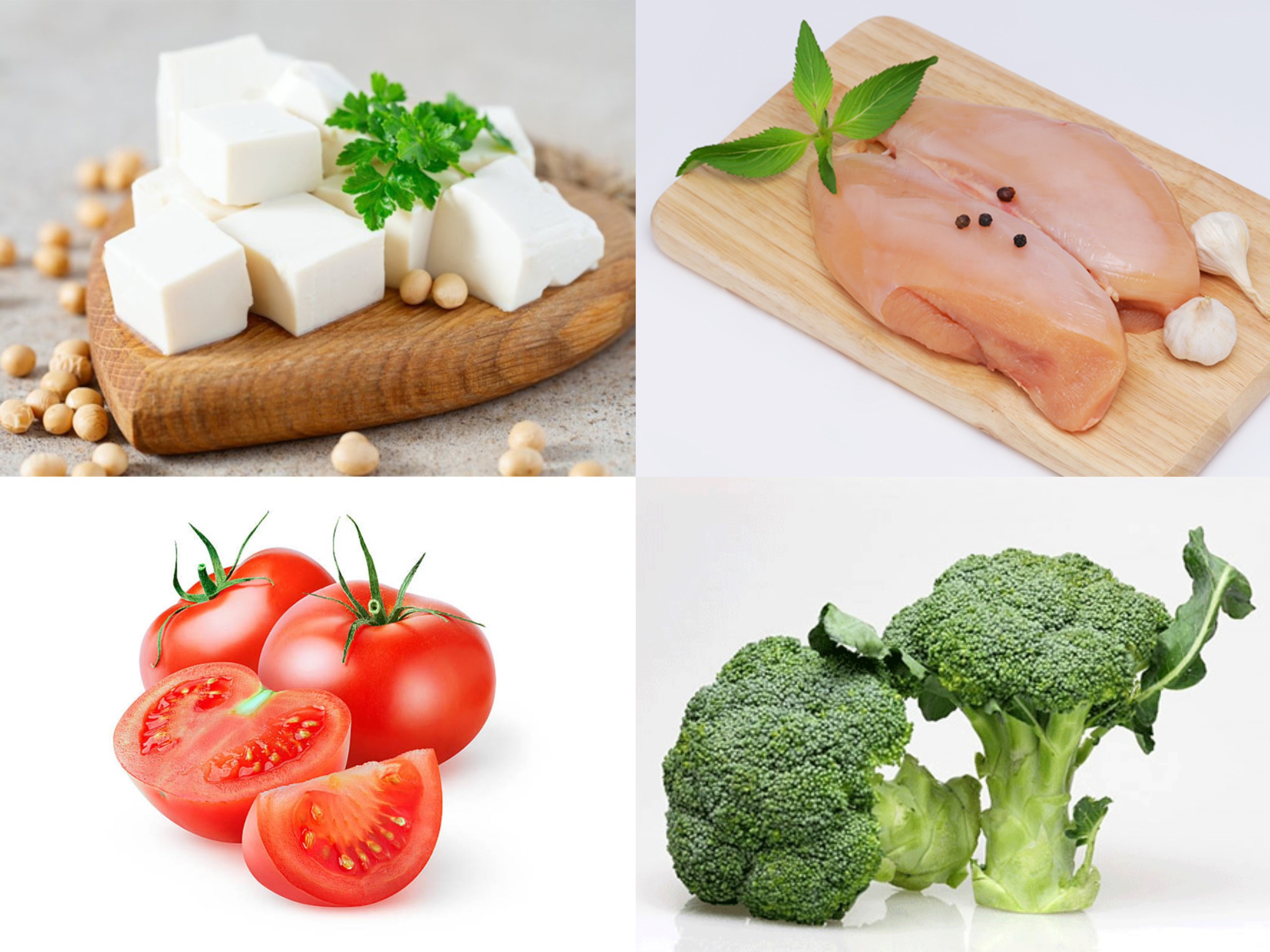 4 thực phẩm ít calo tốt cho việc giảm cân. Ảnh đồ hoạ: Tuệ Nhi