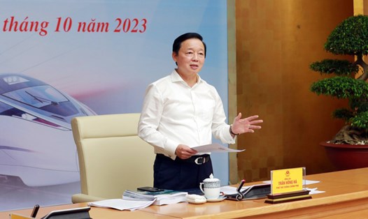 Phó Thủ tướng Chính phủ Trần Hồng Hà phát biểu. Ảnh: VGP