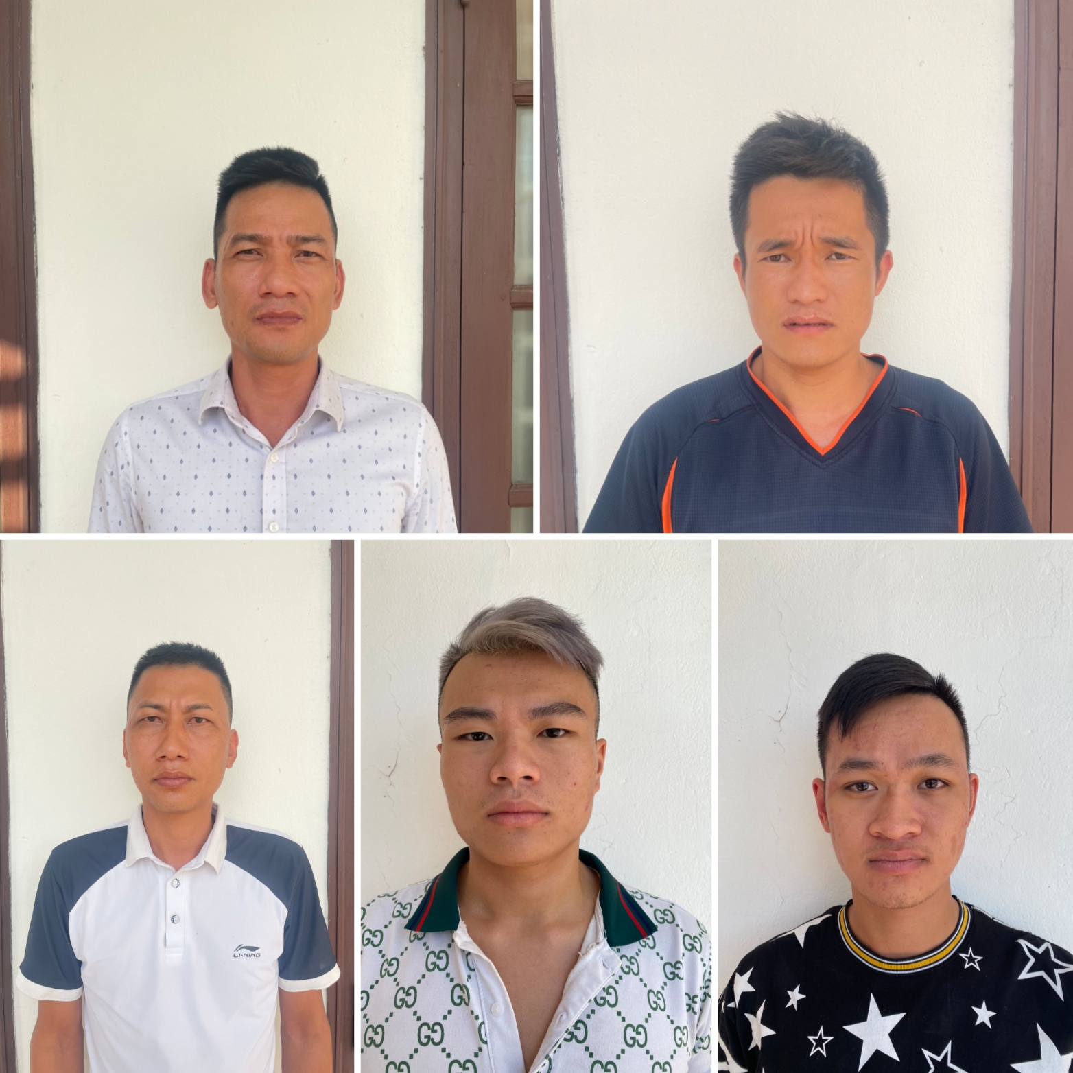 Các đối tượng trong vụ án. Ảnh: Công an tỉnh Hải Dương