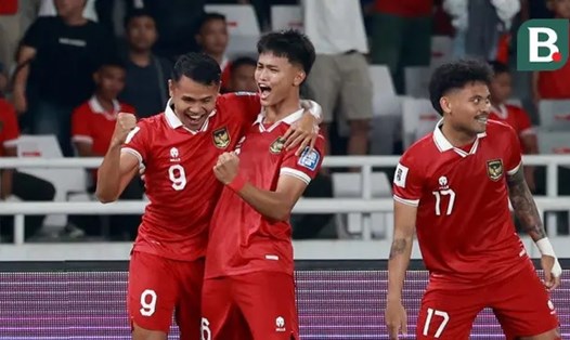 Tuyển Indonesia có lợi thế lớn trong việc giành vé dự vòng loại 2 World Cup 2026. Ảnh: Bola
