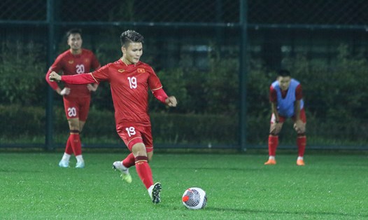 Quang Hải có thể vào sân ngay từ đầu trận tuyển Việt Nam gặp Uzbekistan. Ảnh: VFF