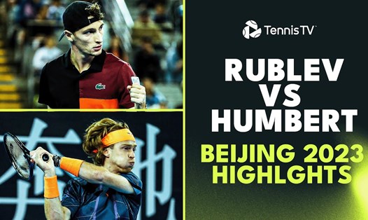 Ugo Humbert và Andrey Rublev gặp nhau 4 lần, mỗi tay vợt thắng 2 trận. Ảnh: Tennis TV