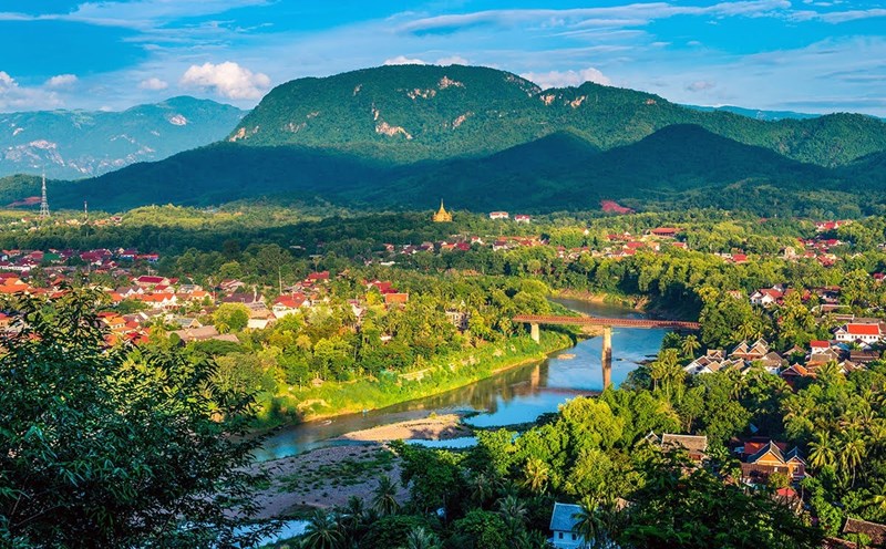 Luang Prabang nhìn từ trên cao. Ảnh: Agoda