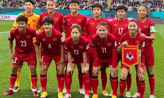 Đội tuyển nữ Việt Nam đã tiền thưởng tham dự World Cup nữ 2023. Ảnh: Hoàng Công